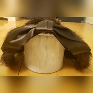 Vintage Brown Faux Fur Caplete/ Hat